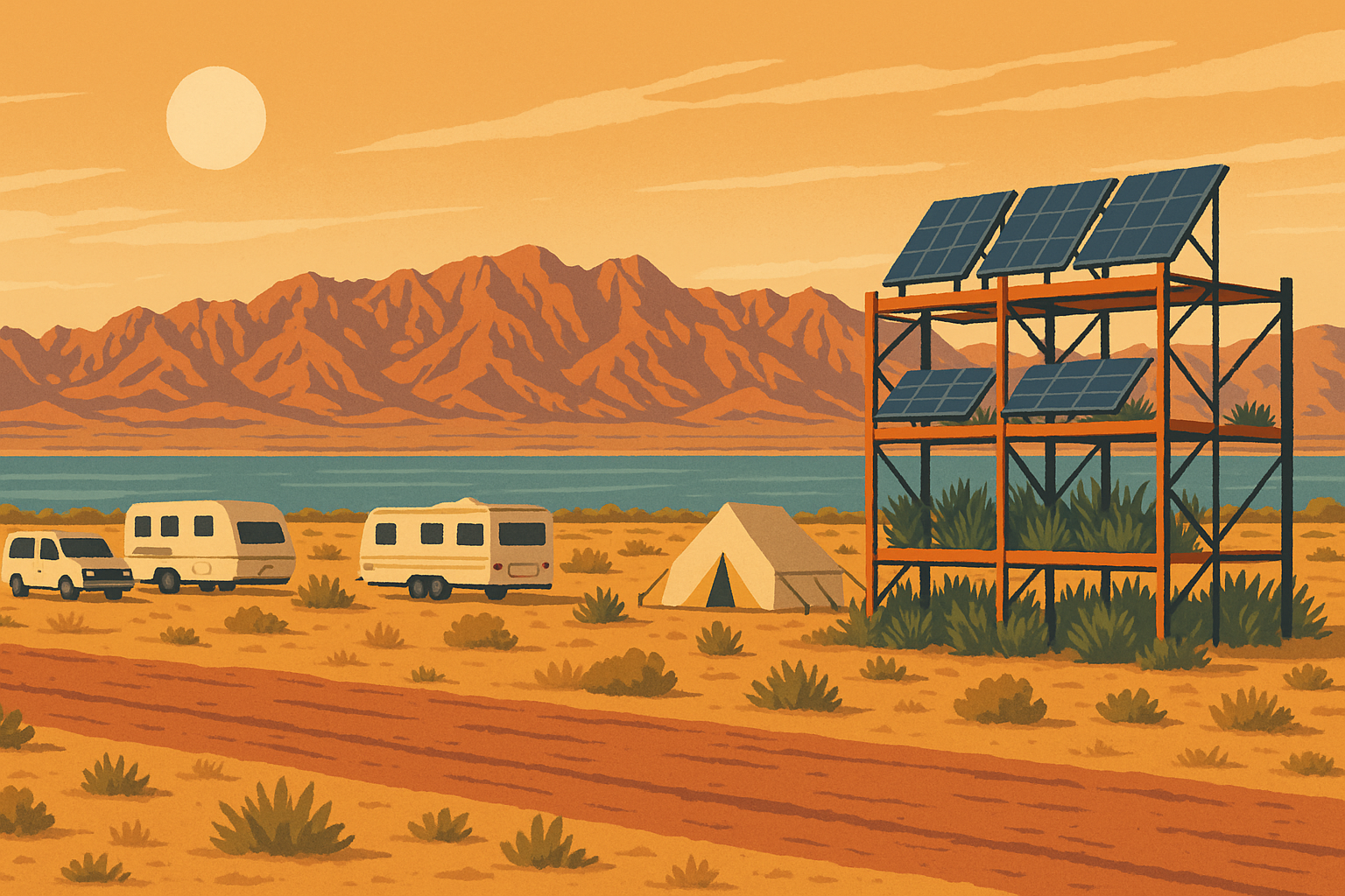 Mars College desert community