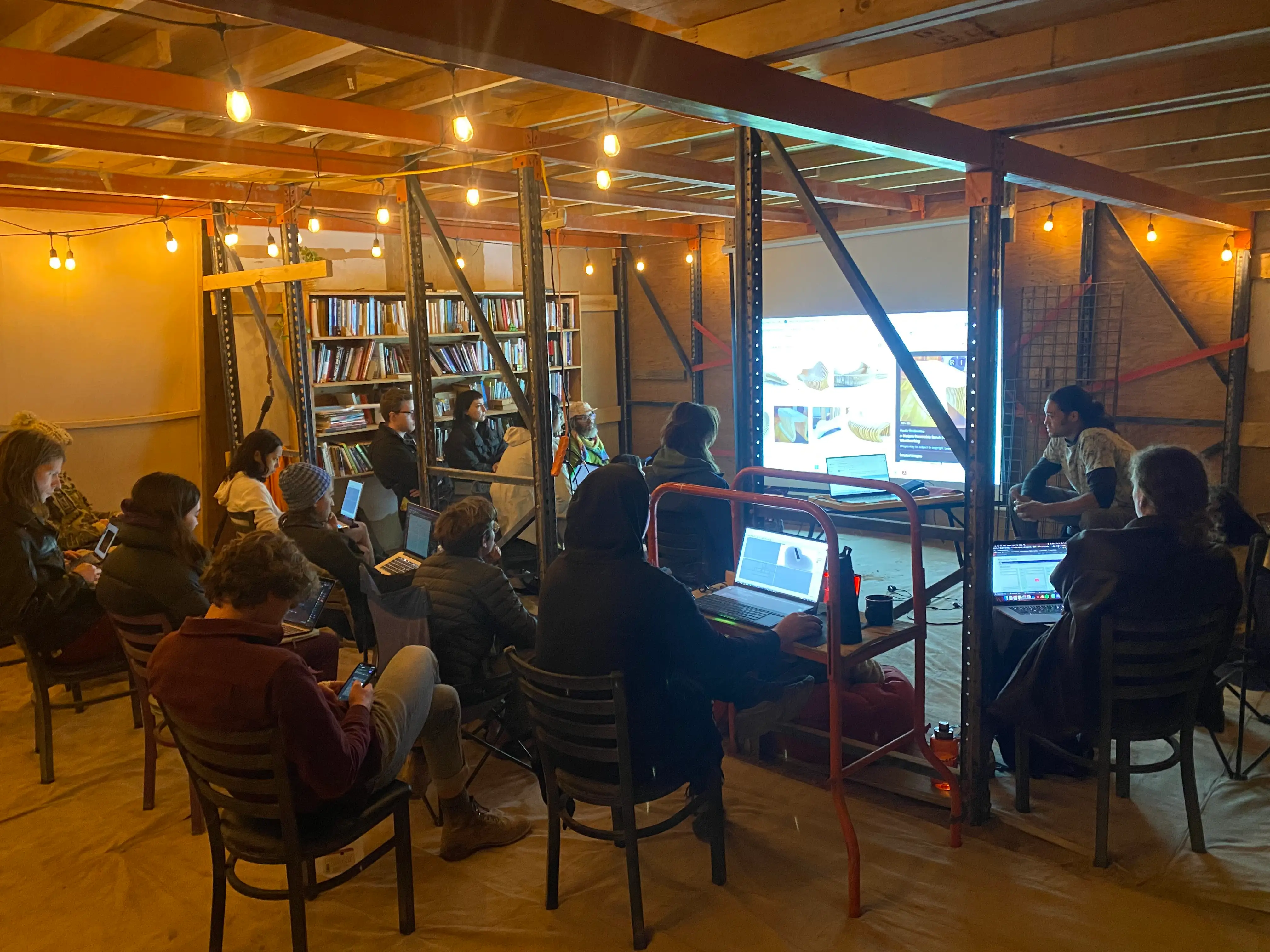 Digital architecture class in the library · 2022