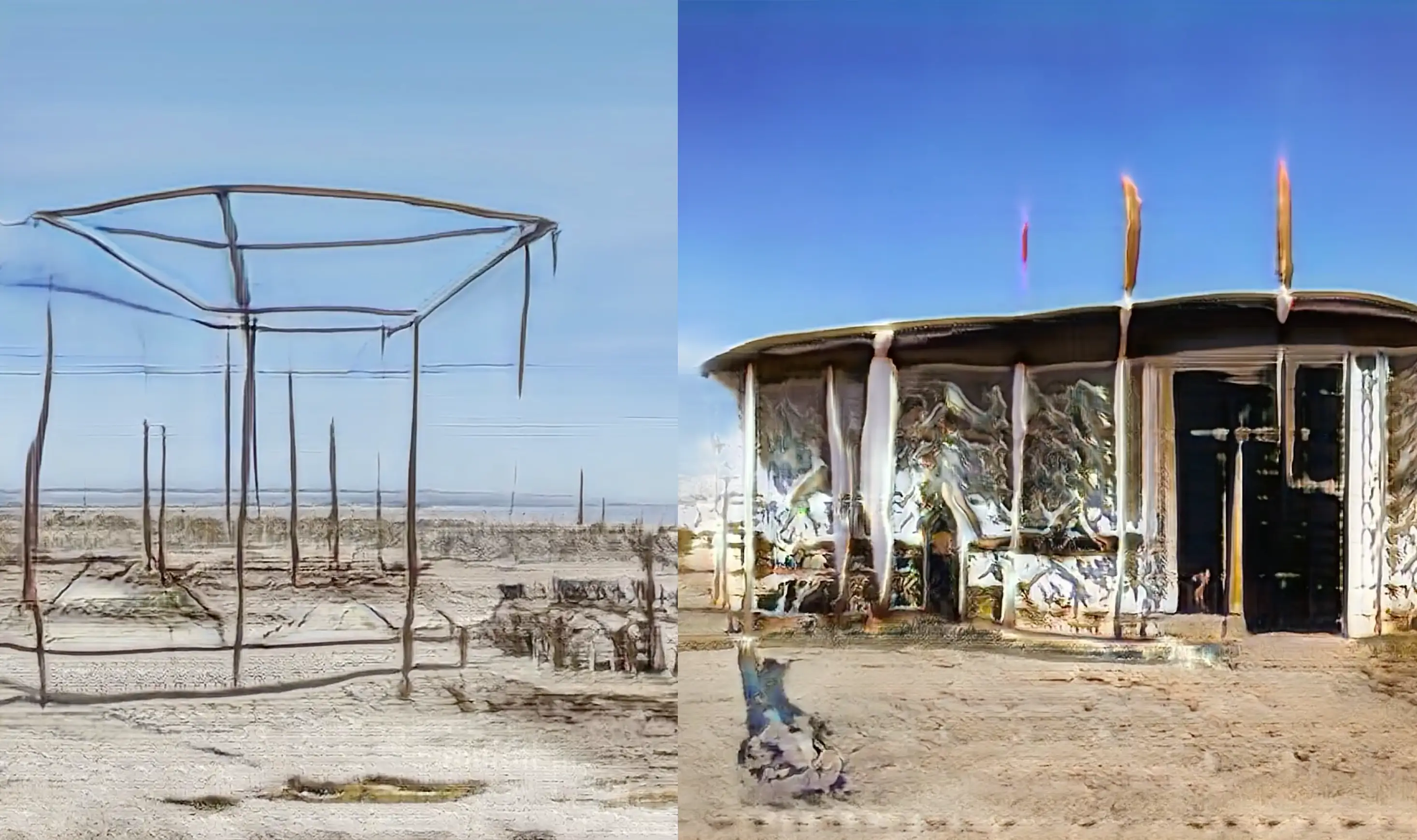 BBGAN — early generative AI video trained on Bombay Beach