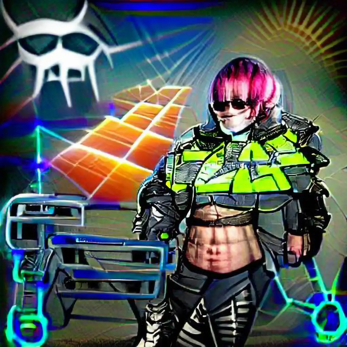 Mars Bots and Mulabonding — AI art series, SolarPunk Strength