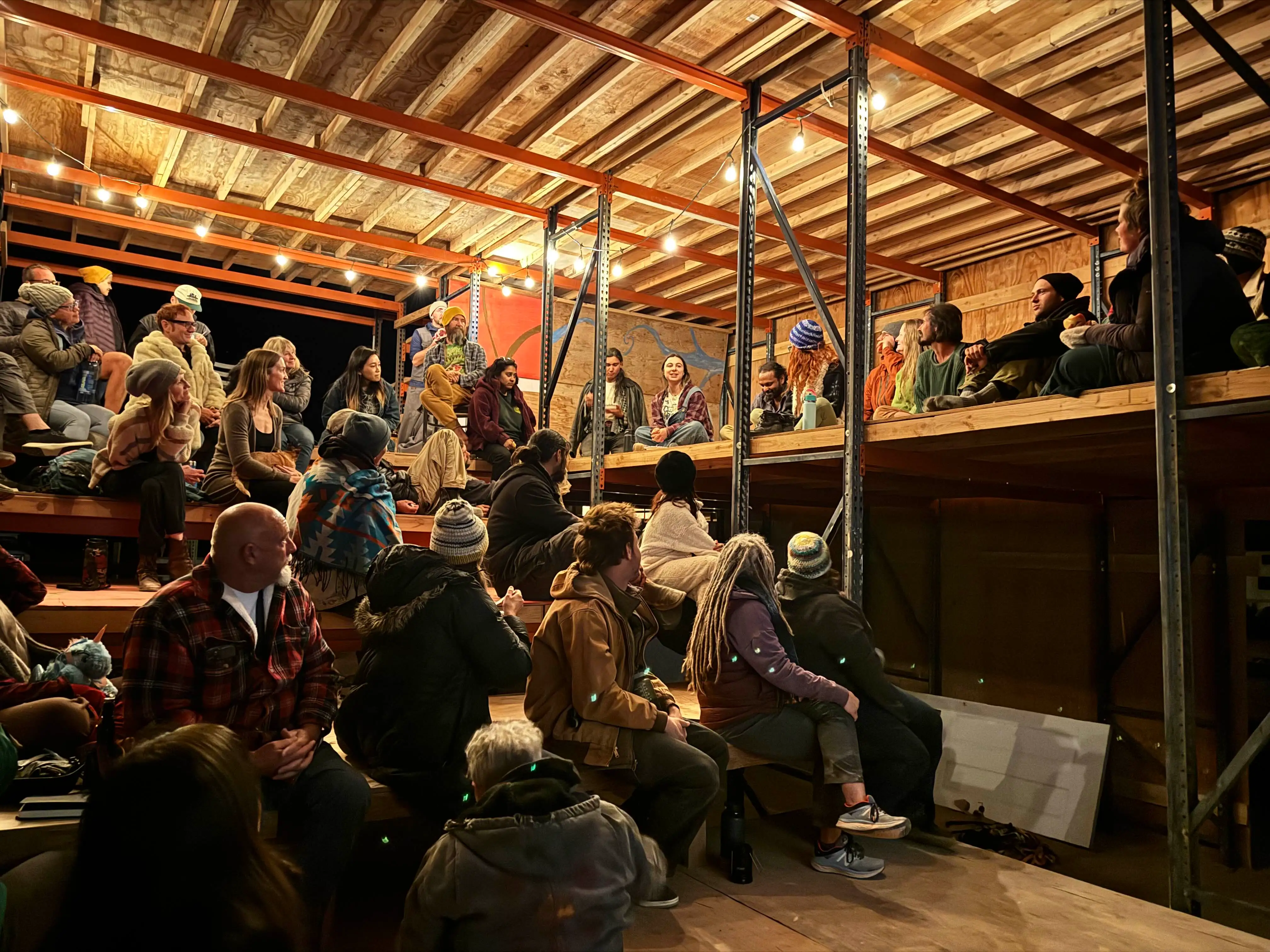 Thunder talks are a weekly tradition that brings the whole community together.